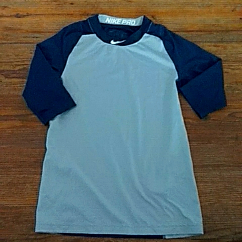 Nike Pro fitted small baseball shirt